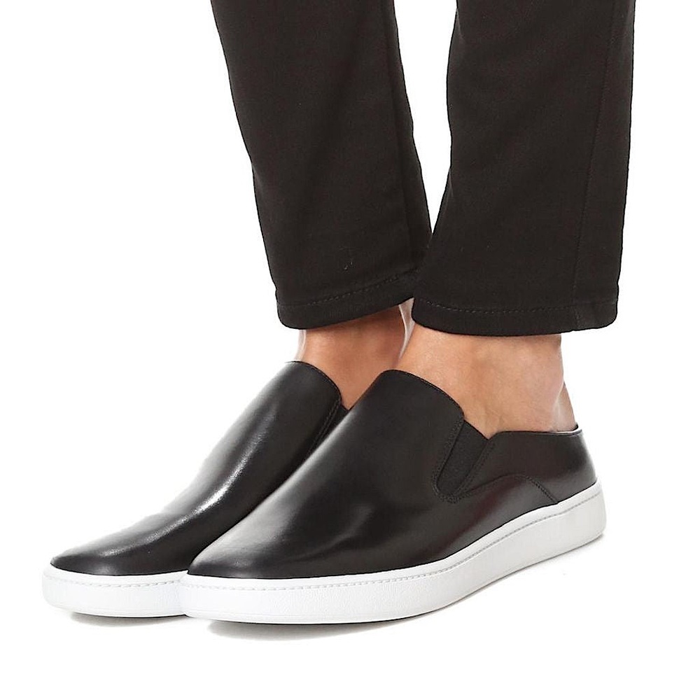 Vince Verrell Leather Platform Slip-On Skate Sneakers | 9